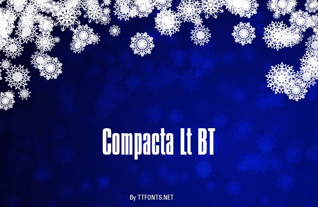 Compacta Lt BT example