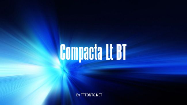 Compacta Lt BT example