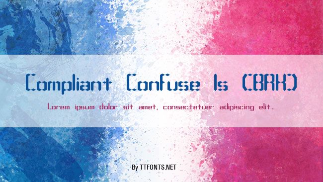 Compliant Confuse 1s (BRK) example