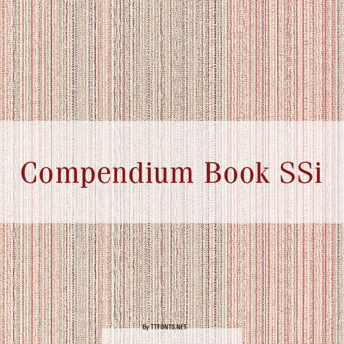 Compendium Book SSi example