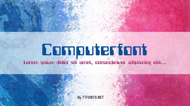 Computerfont example
