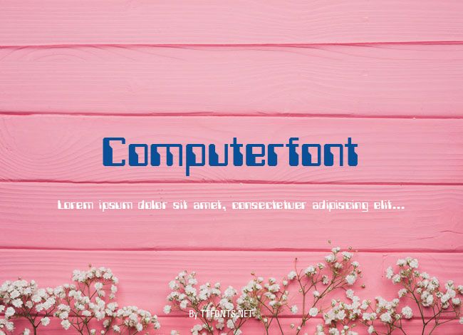 Computerfont example
