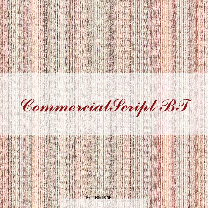 CommercialScript BT example