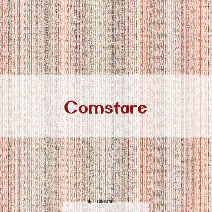 Comstare example