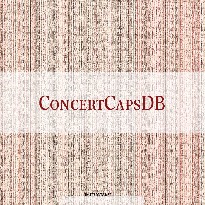 ConcertCapsDB example