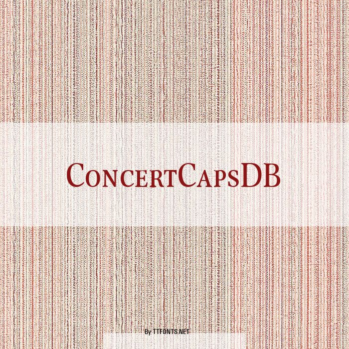 ConcertCapsDB example