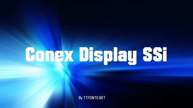 Conex Display SSi example