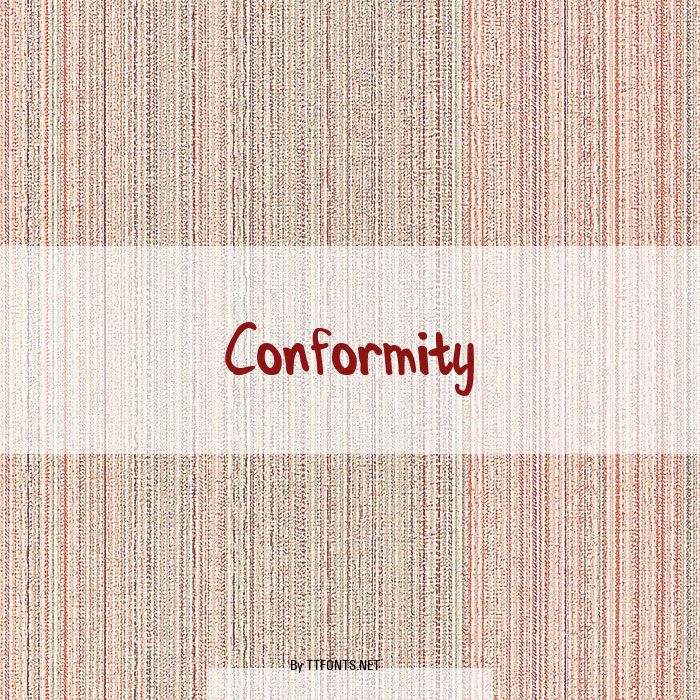 Conformity example