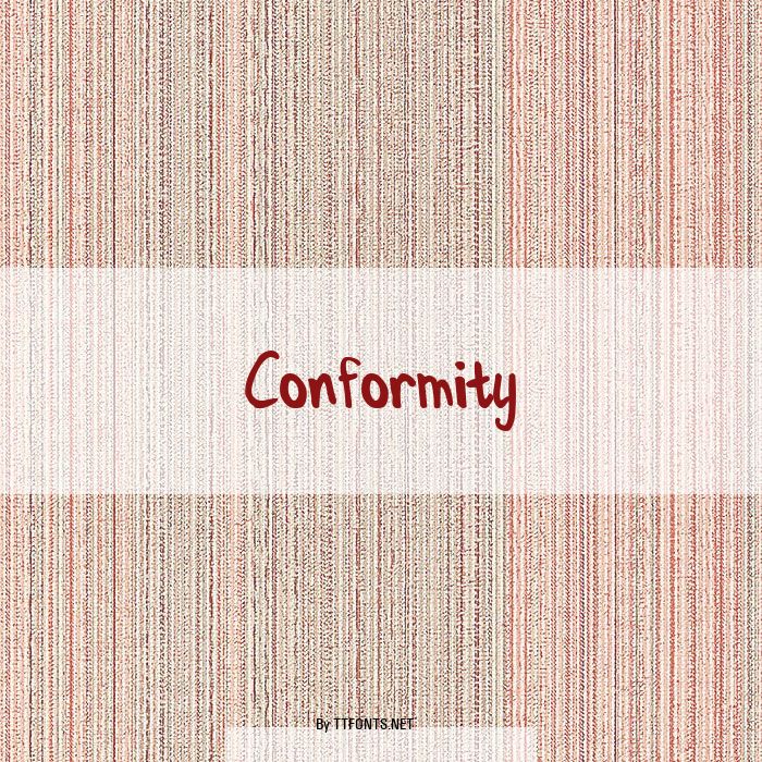 Conformity example