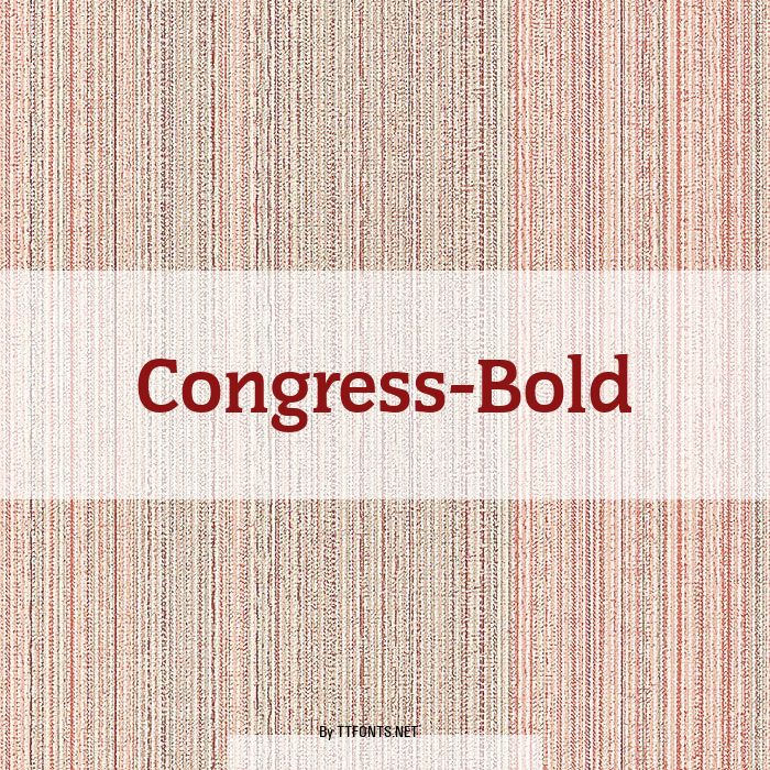 Congress-Bold example