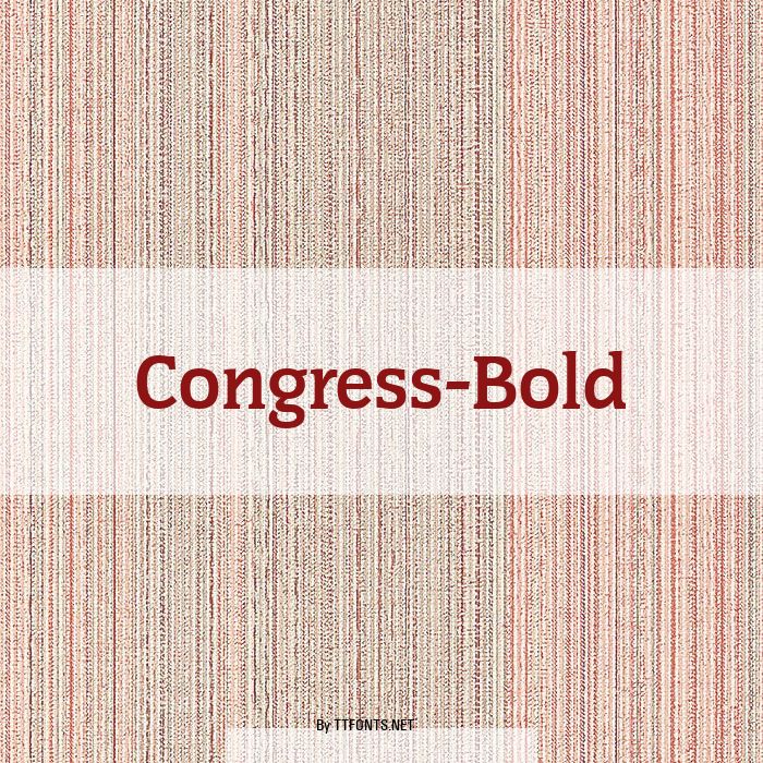 Congress-Bold example