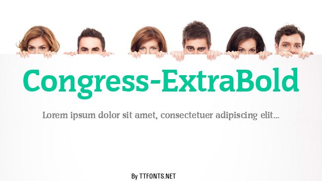 Congress-ExtraBold example