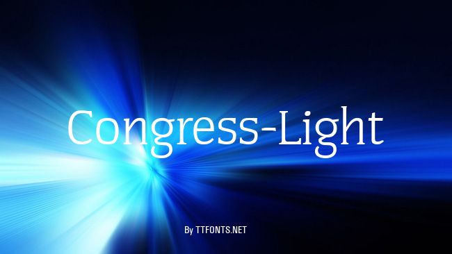 Congress-Light example