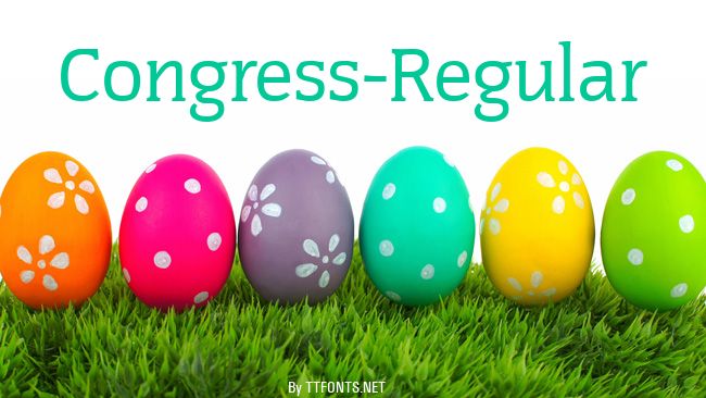 Congress-Regular example