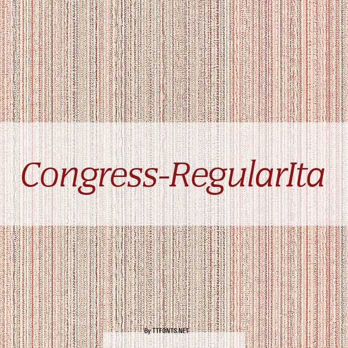 Congress-RegularIta example