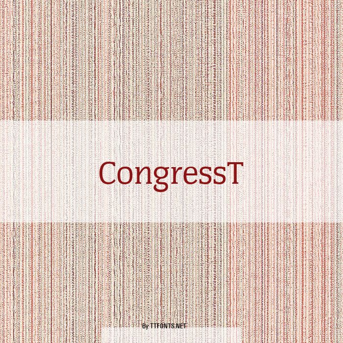 CongressT example