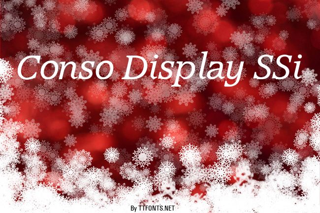 Conso Display SSi example