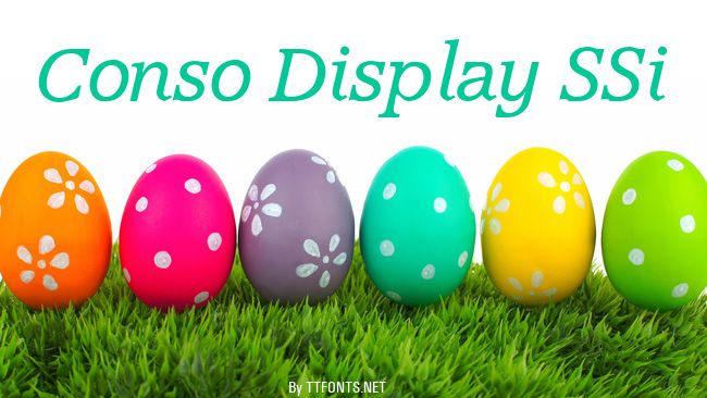 Conso Display SSi example