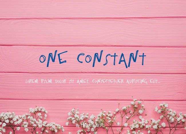 One Constant example