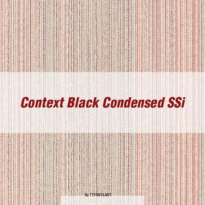 Context Black Condensed SSi example