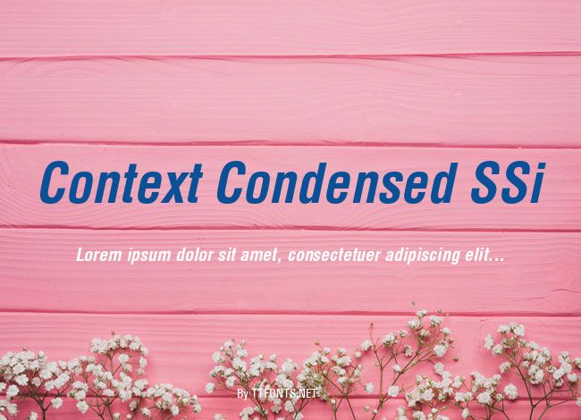 Context Condensed SSi example