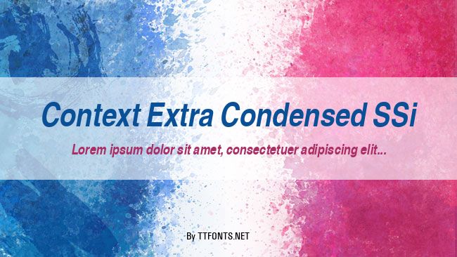 Context Extra Condensed SSi example