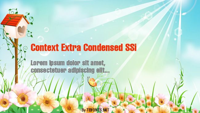 Context Extra Condensed SSi example