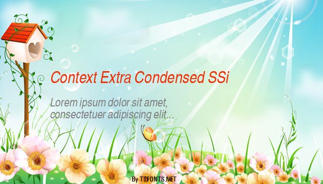 Context Extra Condensed SSi example