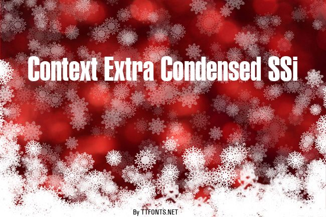 Context Extra Condensed SSi example