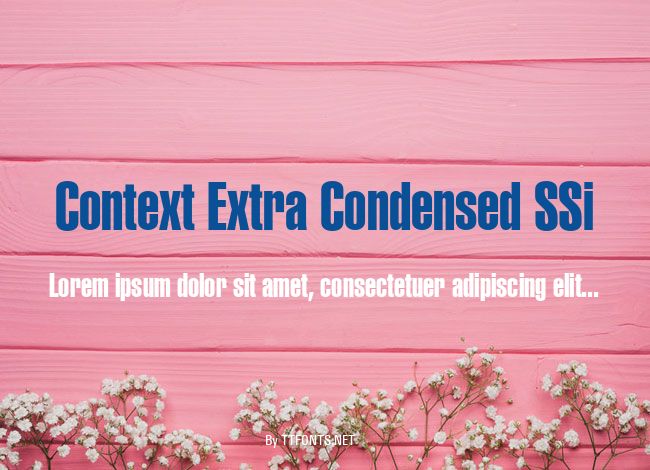 Context Extra Condensed SSi example