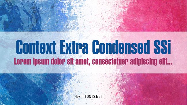 Context Extra Condensed SSi example