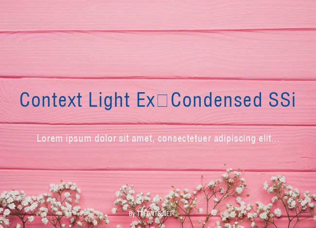 Context Light Ex-Condensed SSi example