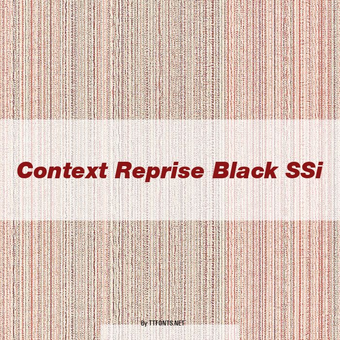 Context Reprise Black SSi example