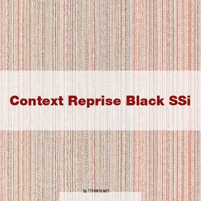 Context Reprise Black SSi example