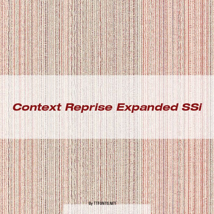 Context Reprise Expanded SSi example