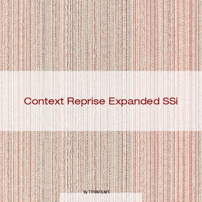 Context Reprise Expanded SSi example