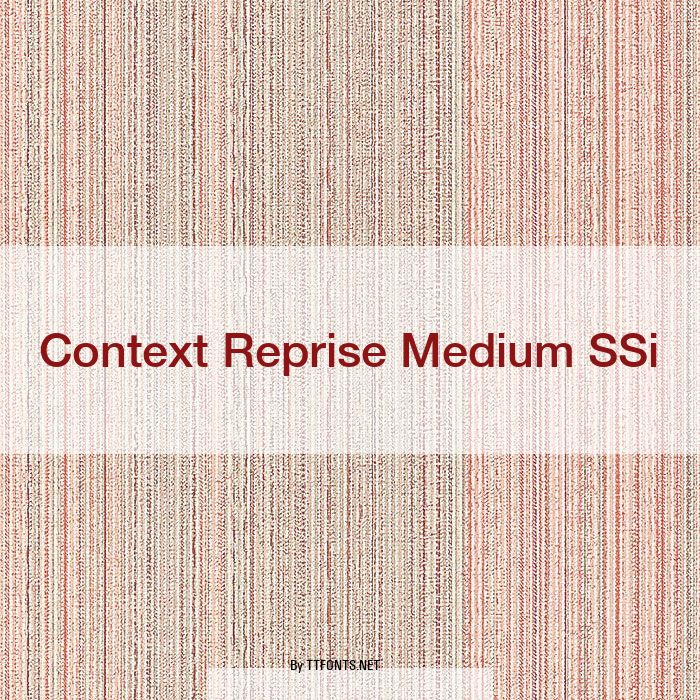 Context Reprise Medium SSi example