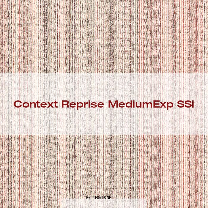 Context Reprise MediumExp SSi example