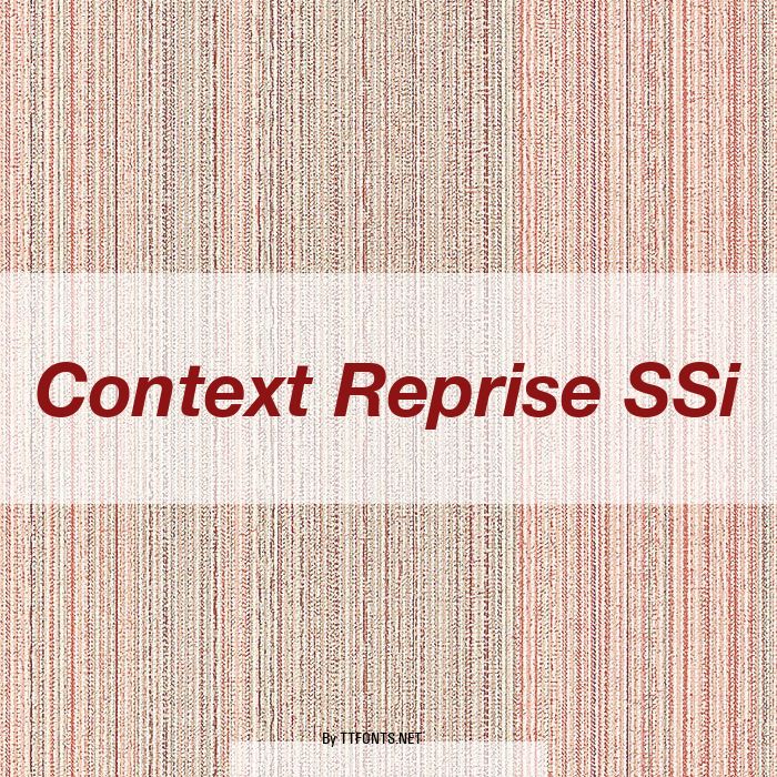 Context Reprise SSi example