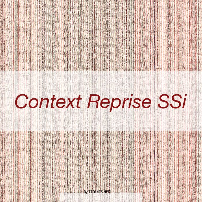 Context Reprise SSi example