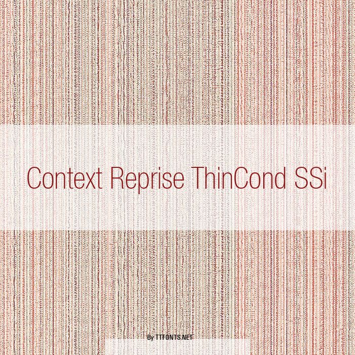 Context Reprise ThinCond SSi example
