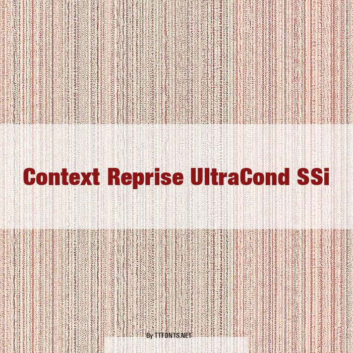 Context Reprise UltraCond SSi example