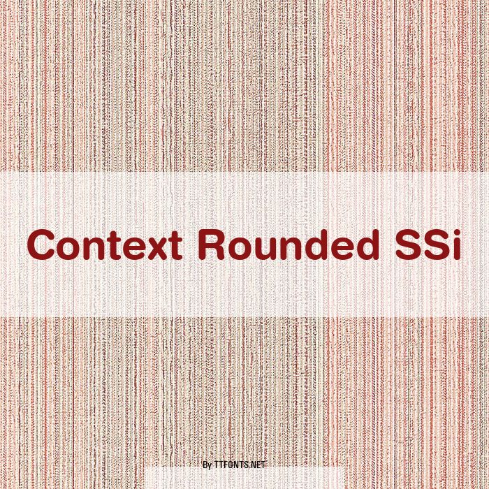Context Rounded SSi example