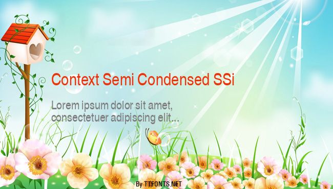 Context Semi Condensed SSi example
