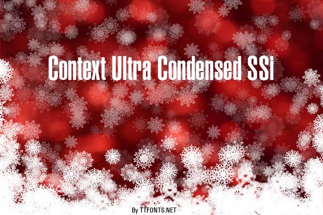 Context Ultra Condensed SSi example