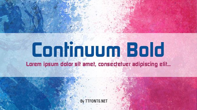 Continuum Bold example