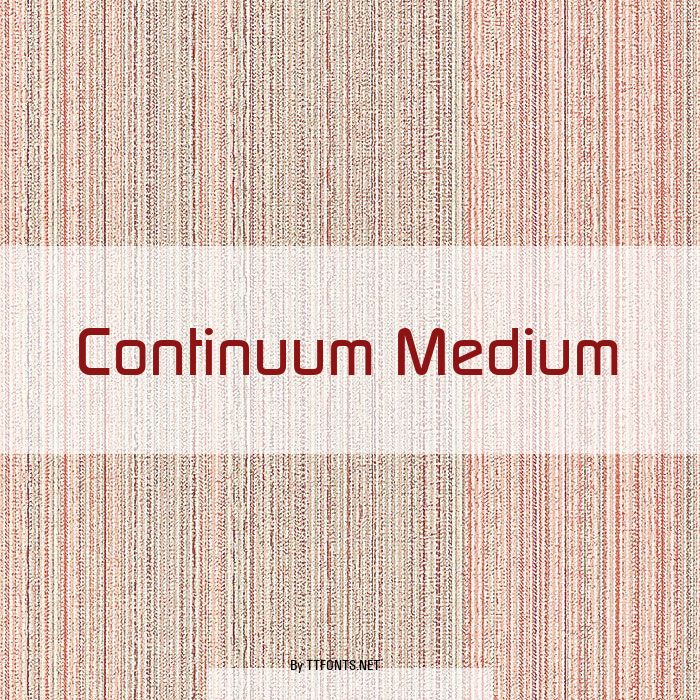 Continuum Medium example