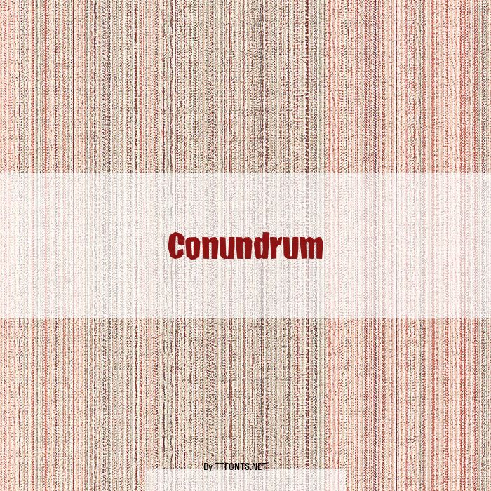 Conundrum example