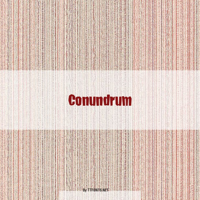 Conundrum example