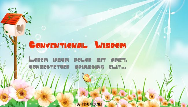 Conventional Wisdom example